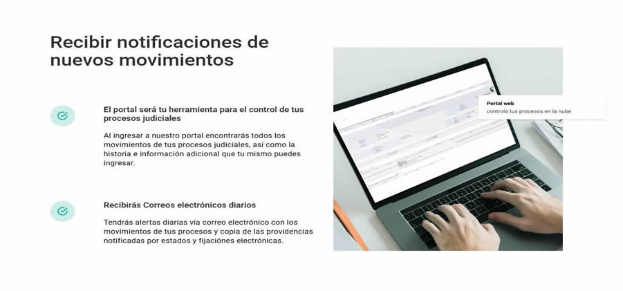 Notificaciones de nuevos movimientos
